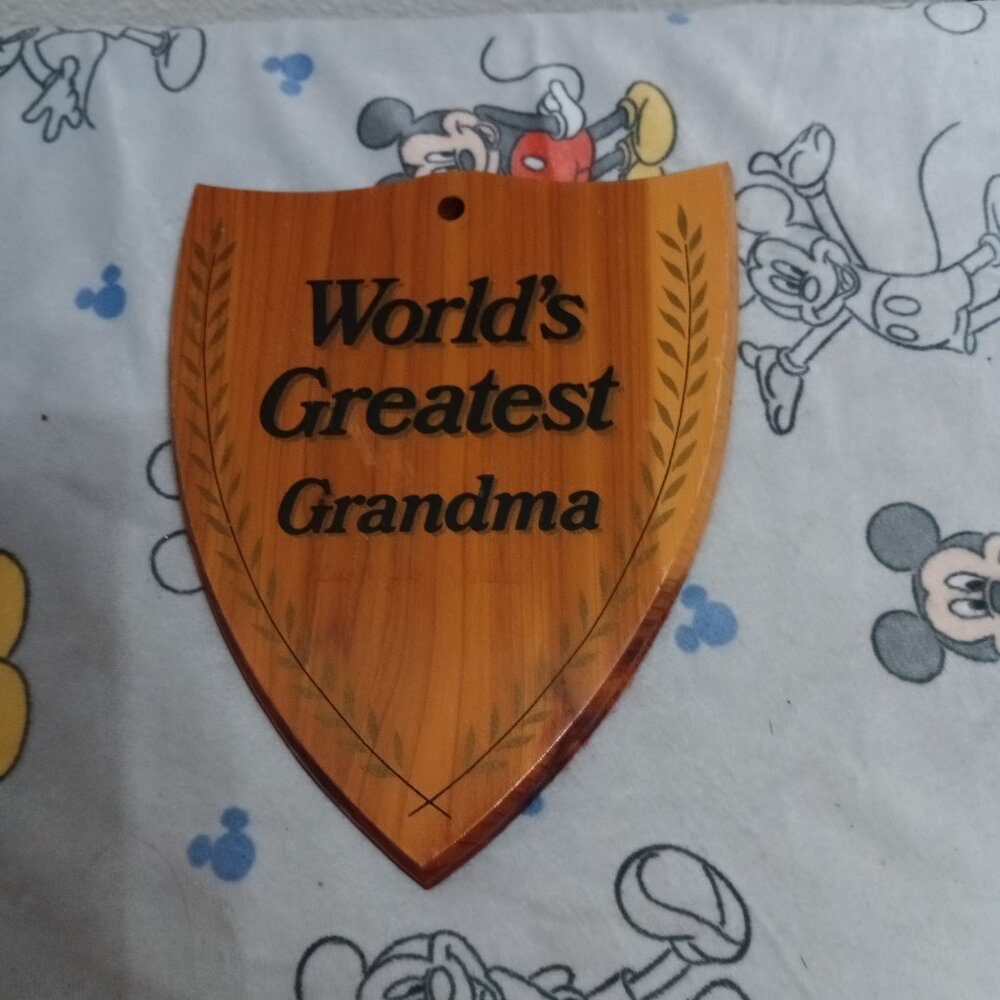 World's Greatest Grandma, Wooden Plaque